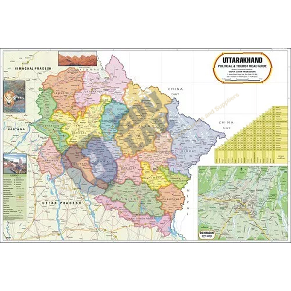 Uttarakhand Political Map Chart