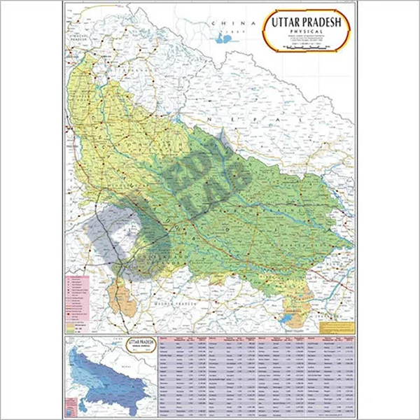 Uttar Pradesh Political Map Chart