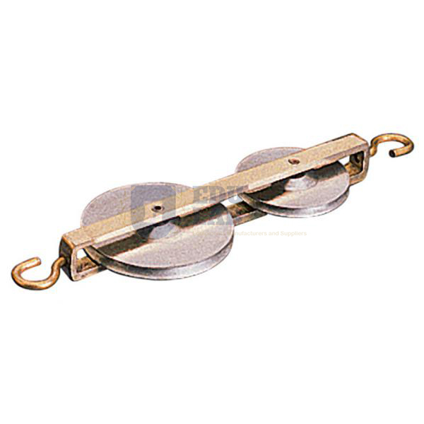 Double in Line Metal Pulley